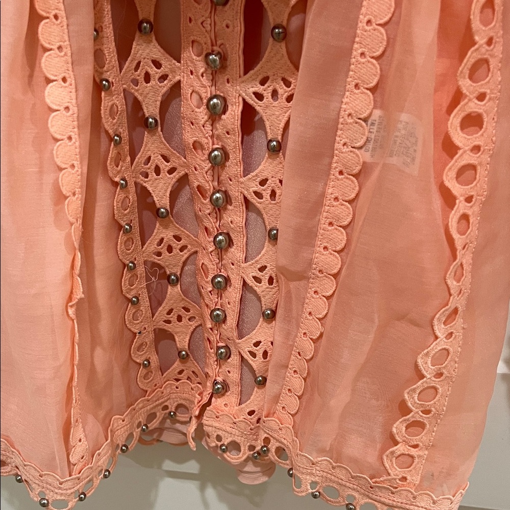 L’Atiste Peach Lace Mini Dress - Picture 8 of 10